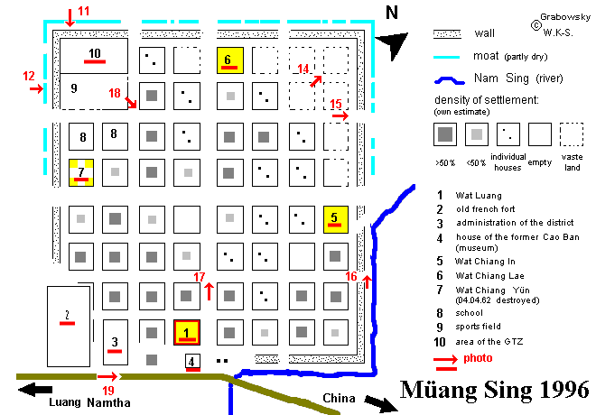 image map of Müang Sing